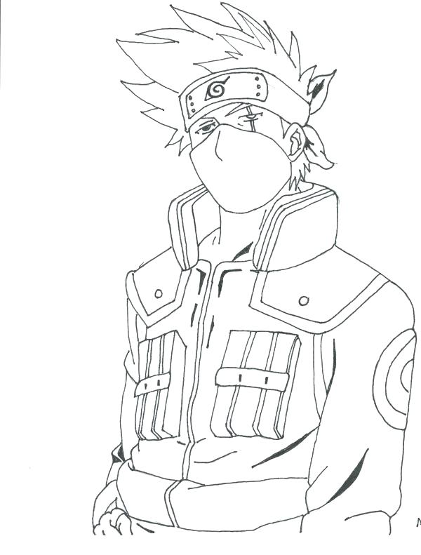 600x791 Kakashi Coloring Pages Coloring Page You Pain Coloring Pages