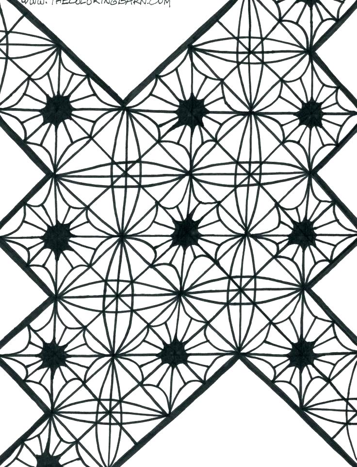 736x964 Kaleidoscope Coloring Pages Free Printable Kaleidoscope Coloring