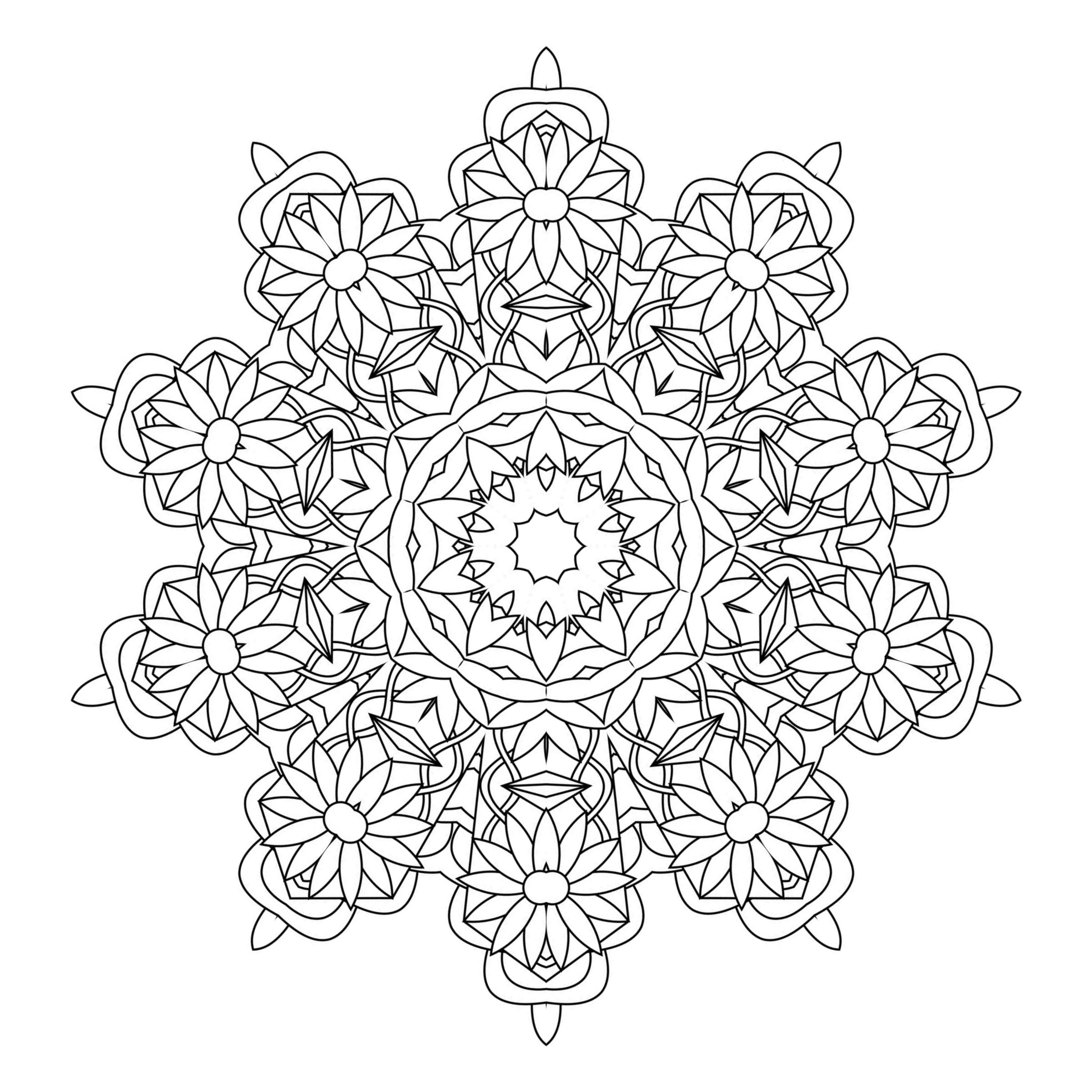 2400x2400 Kaleidoscope Coloring Pages Mayapurjacouture Com
