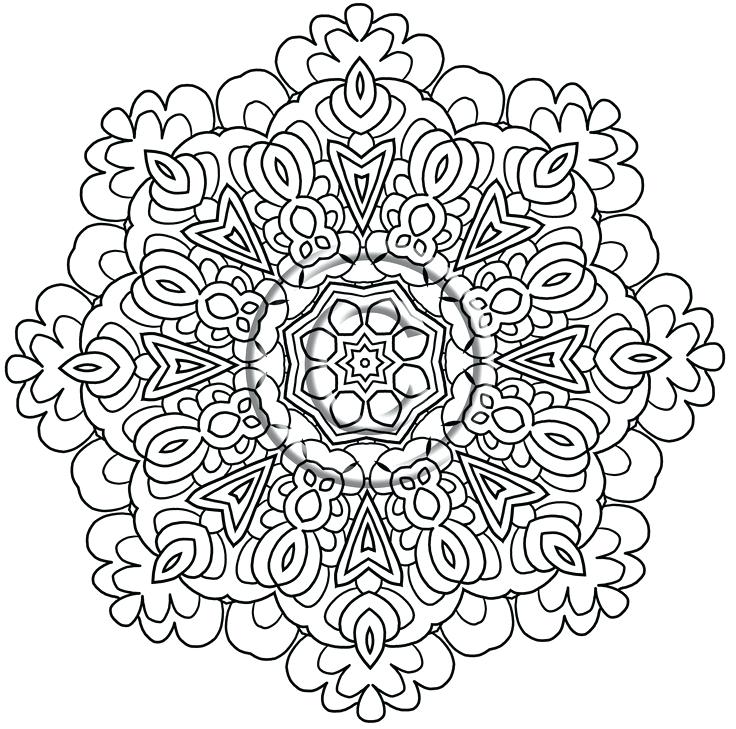 736x729 Fresh Kaleidoscope Coloring Pages For Intricate Design Coloring