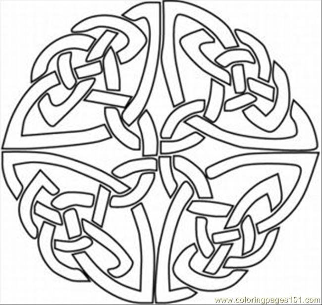 650x616 Kaleidoscope Coloring Page