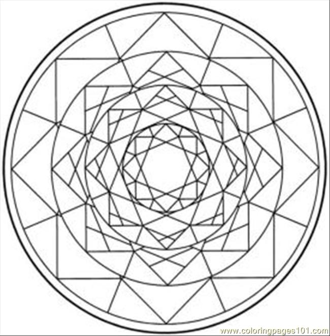 650x661 Kaleidoscope Med Coloring Page