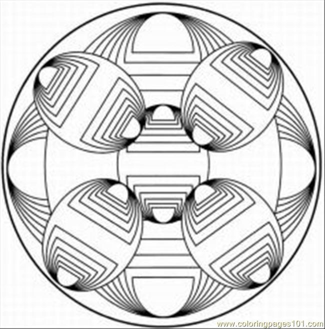 650x658 Kaleidoscope Design Coloring Pages Images