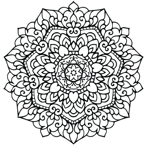 500x500 Kaleidoscope Coloring Pages Kaleidoscope Coloring Pages Free