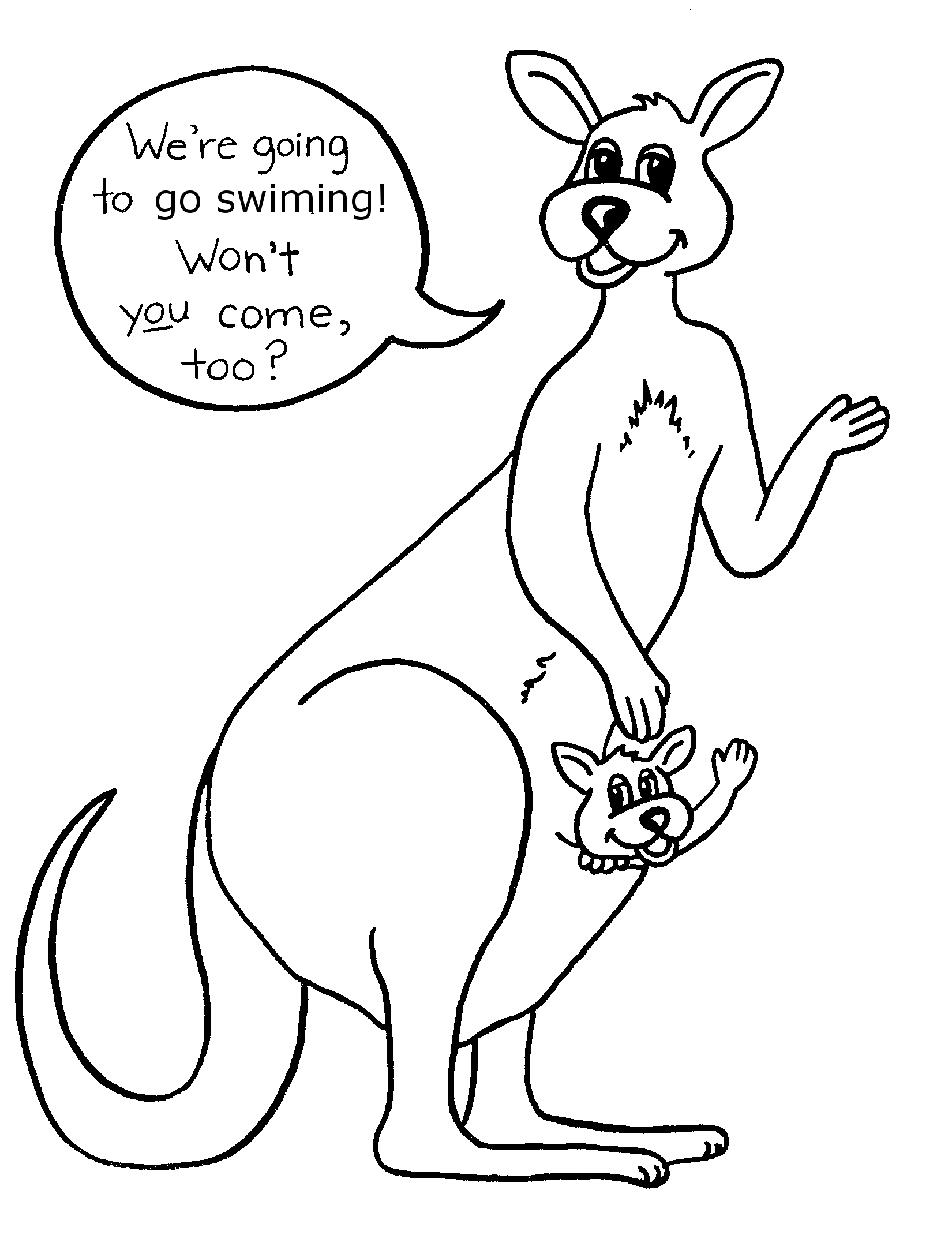 1650x2166 Proven Kangaroo Coloring Pages Free Printable For Kids