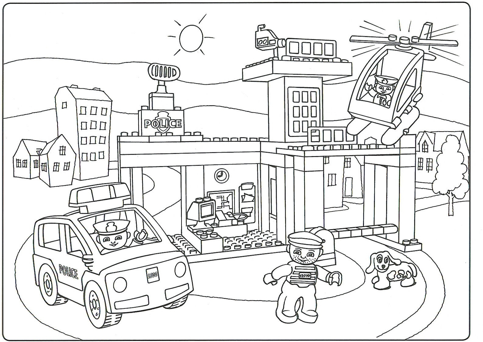 1586x1123 Fresh Lego City Coloring Pages Coloringsuite Free Coloring Pages