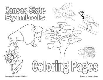 350x270 Kansas State Symbols Coloring Pages Dowloaded