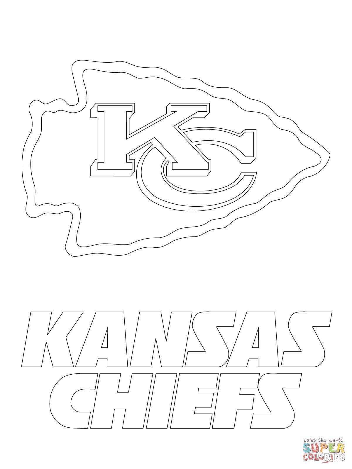 1200x1600 Shocking Kansas City Chiefs Logo Coloring Page Printable