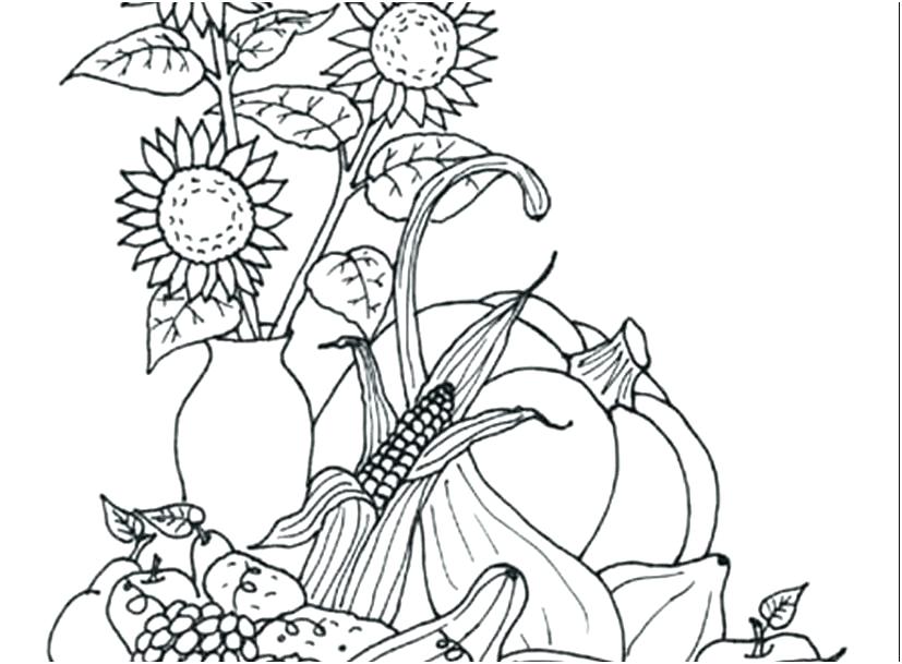 827x609 Kansas State Symbols Coloring Pages Superb Fall Landscape Page