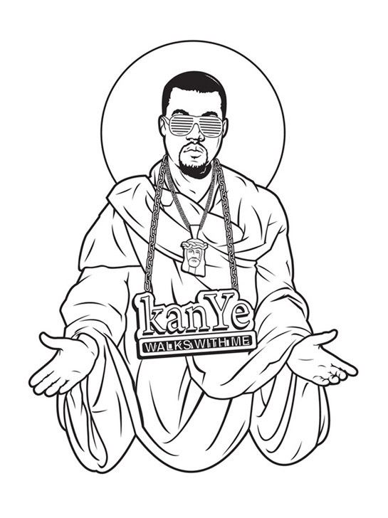 Kanye West Coloring Pages at GetDrawings | Free download