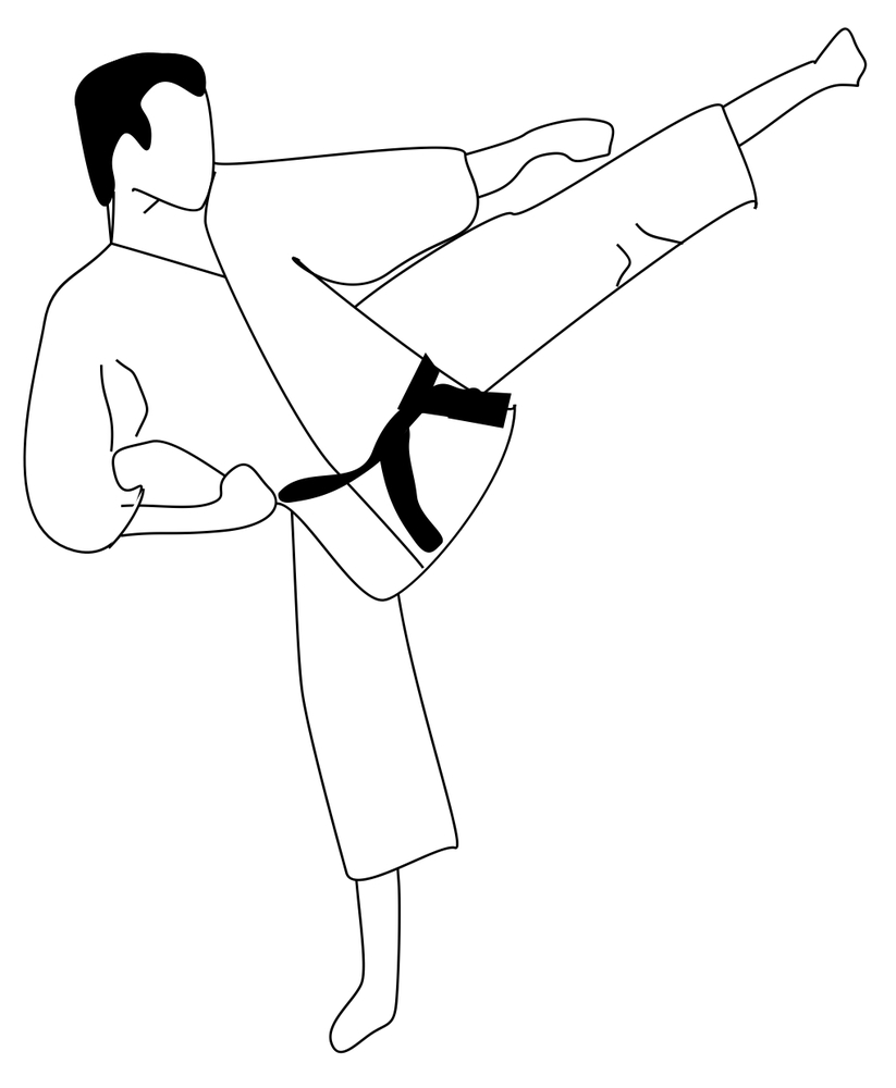 823x1000 Karate Coloring Page Coloring Page