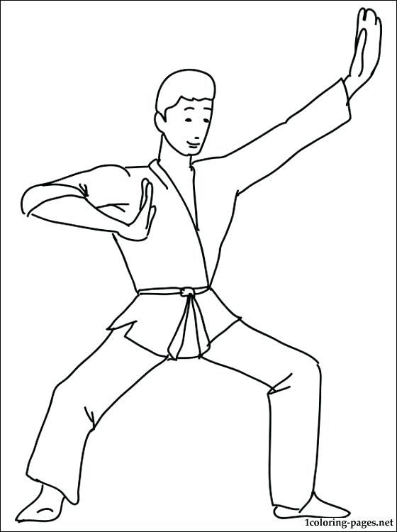 560x750 Luxury Karate Kid Coloring Pages And Karate Coloring Page