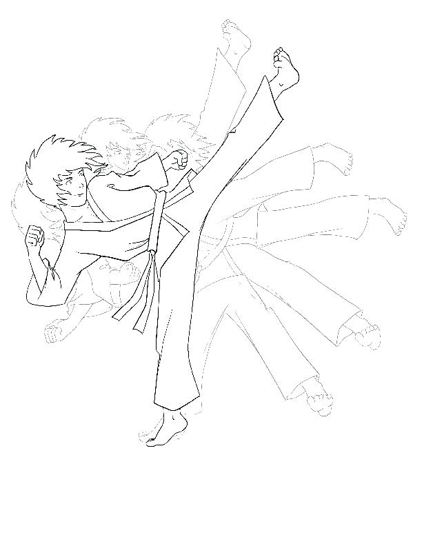 612x792 Taekwondo Coloring Pages The Karate Kid Coloring Page Free