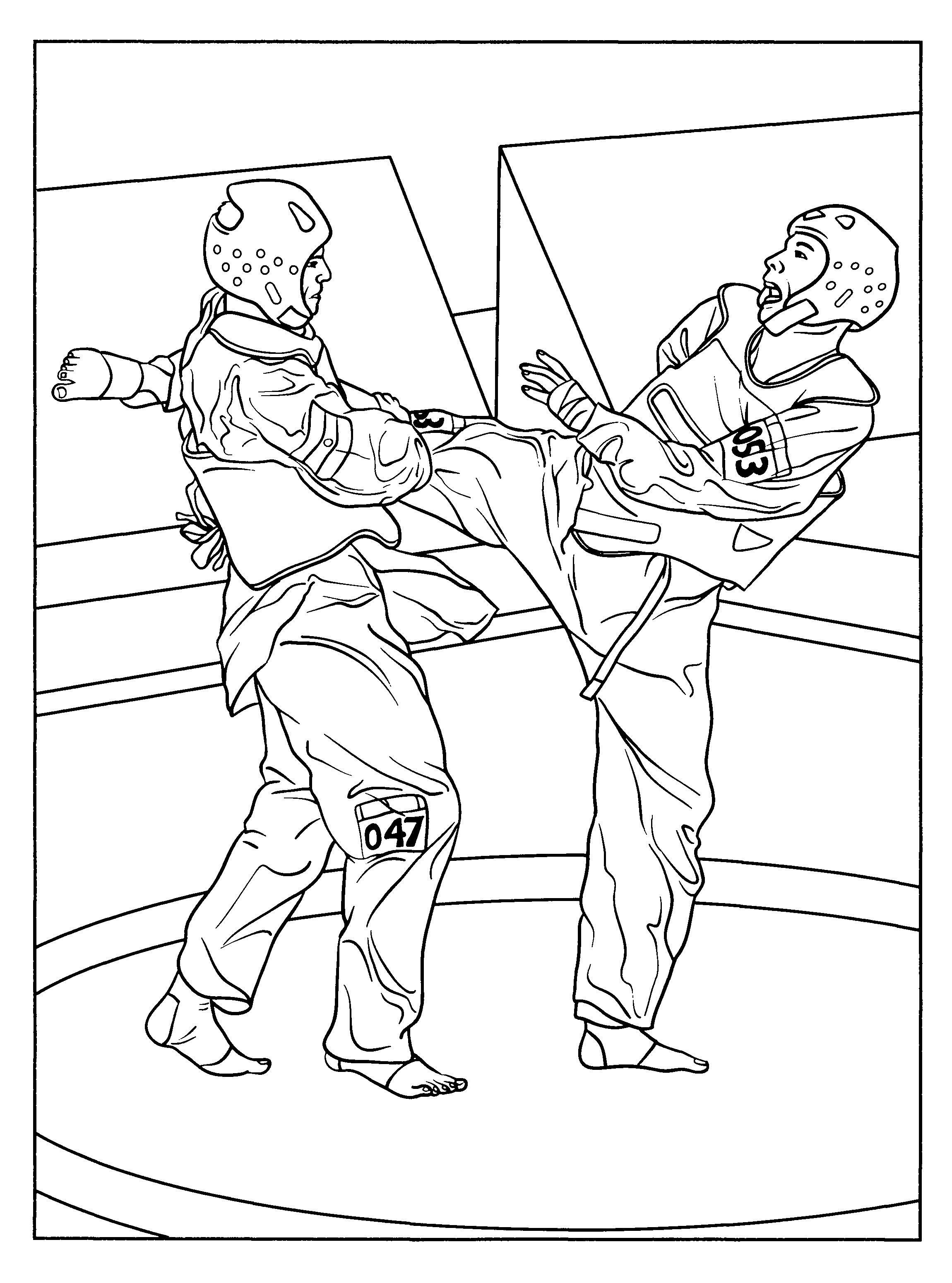 2300x3100 Karate Coloring Pages For Kids Coloring Pages