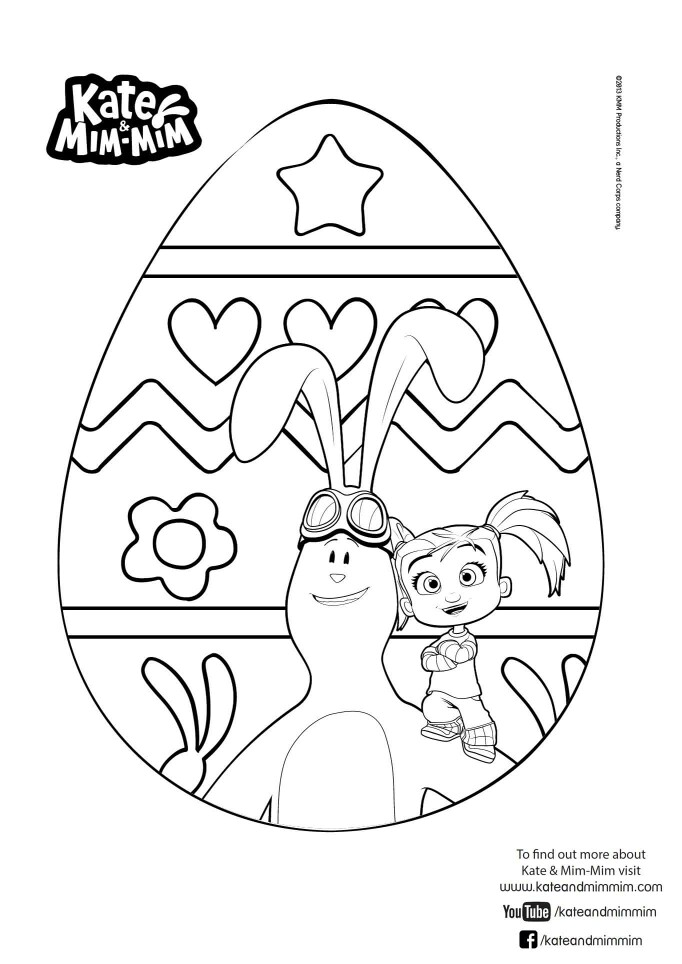 682x964 Kate Mim Mim Easter Egg Colouring Easter Egg