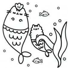 228x227 Kawaii Cat Unicorn Coloring Page From Unicorn Category Just