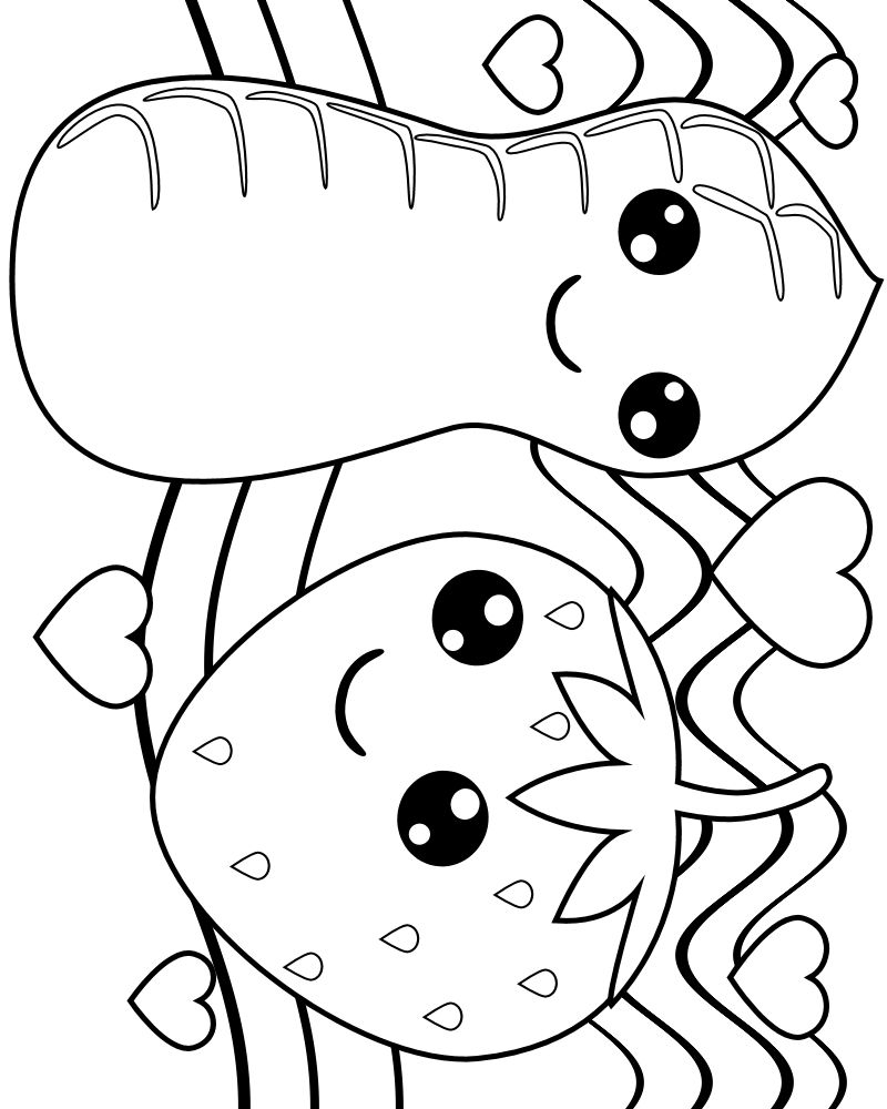 800x1000 Kawaii Coloring Pages