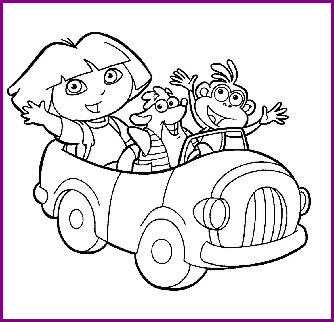 1161x1121 Fascinating Printable Dora The Explorer Coloring Pages For Sweet