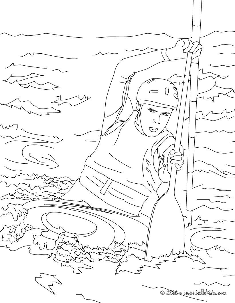 821x1061 This Canoe Kayak Coloring Page Is Available For Free On Hellokids