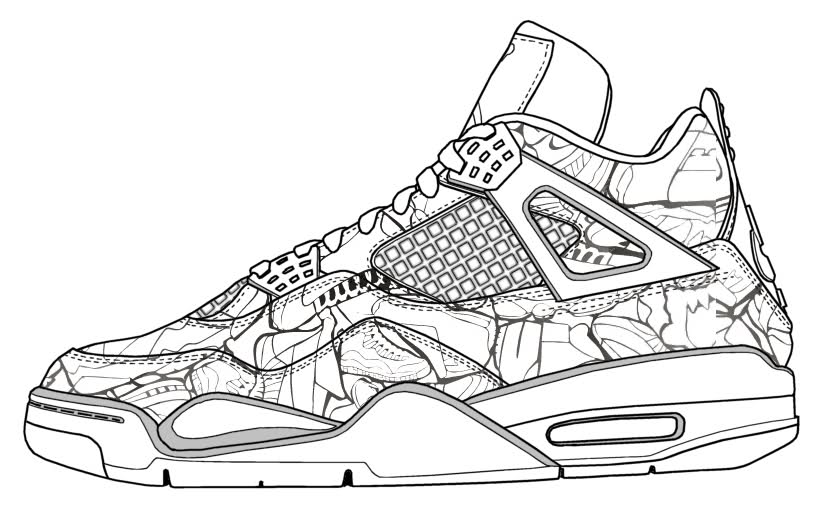819x507 Awesome Shoe Coloring Page Shoes Pages Print Murderthestout