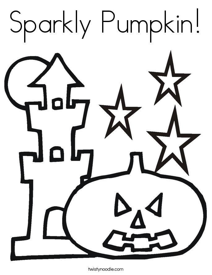 685x886 Sparkly Pumpkin Coloring Page