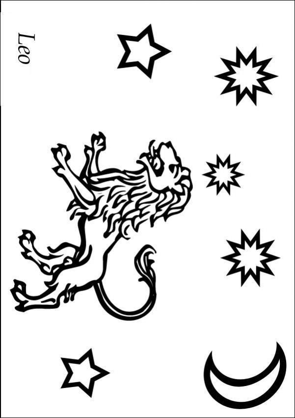 601x850 Zodiac Coloring Pages