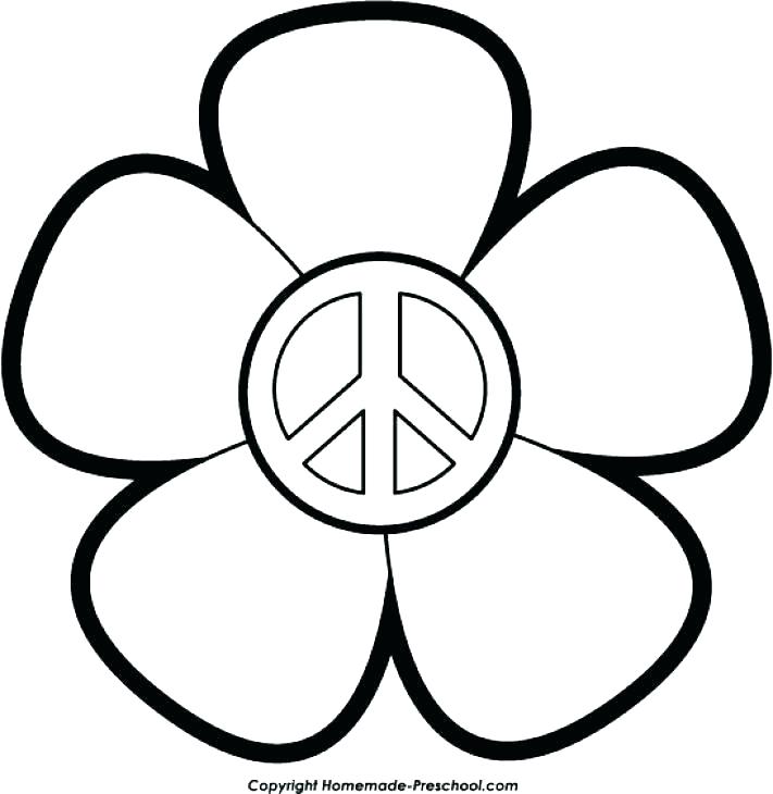 711x730 Peace Signs Coloring Pages