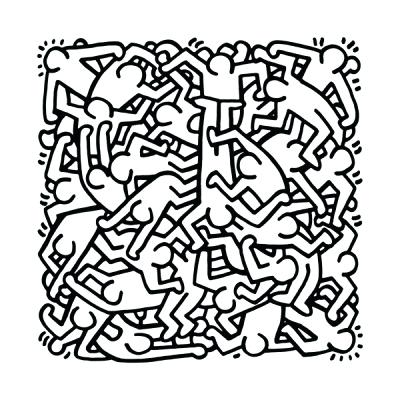 Keith Haring Coloring Pages at GetDrawings | Free download