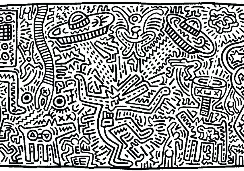 850x596 Keith Haring Coloring Pages Haring Wallpaper Keith Haring