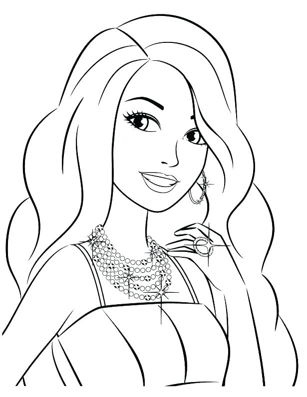 615x796 Barbie Print Out Coloring Pages Barbie And Ken Coloring Pages