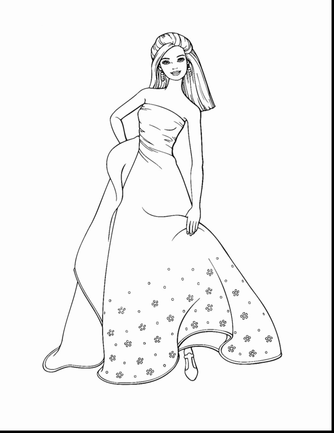 1359x1760 Barbie Printable Coloring Pages With Wallpaper Barbie And Ken