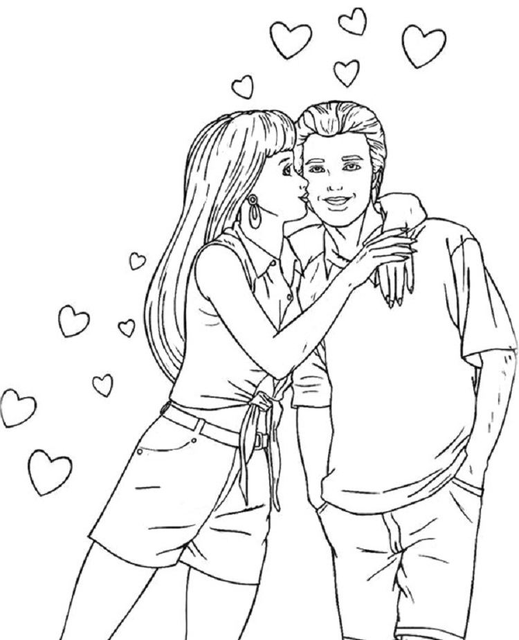 750x925 Barbie Ken Coloring Pages