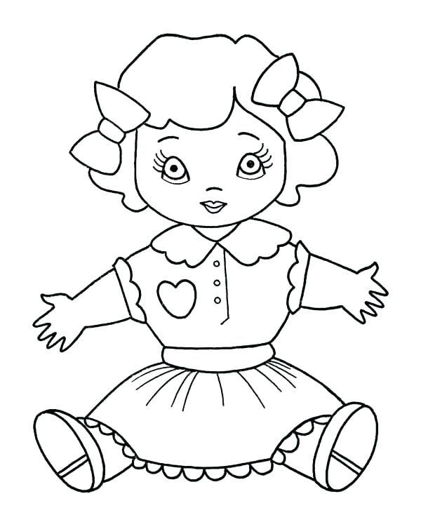600x734 Barbie Doll Coloring Pages Coloring Page Barbie Barbie Doll