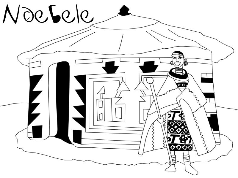 800x600 Ndebele Colouring In Pages