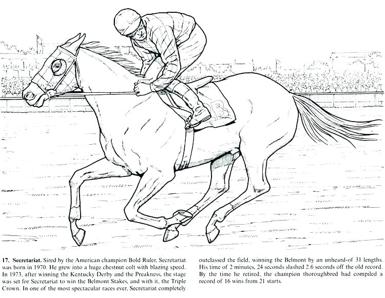 Printable Derby Horses