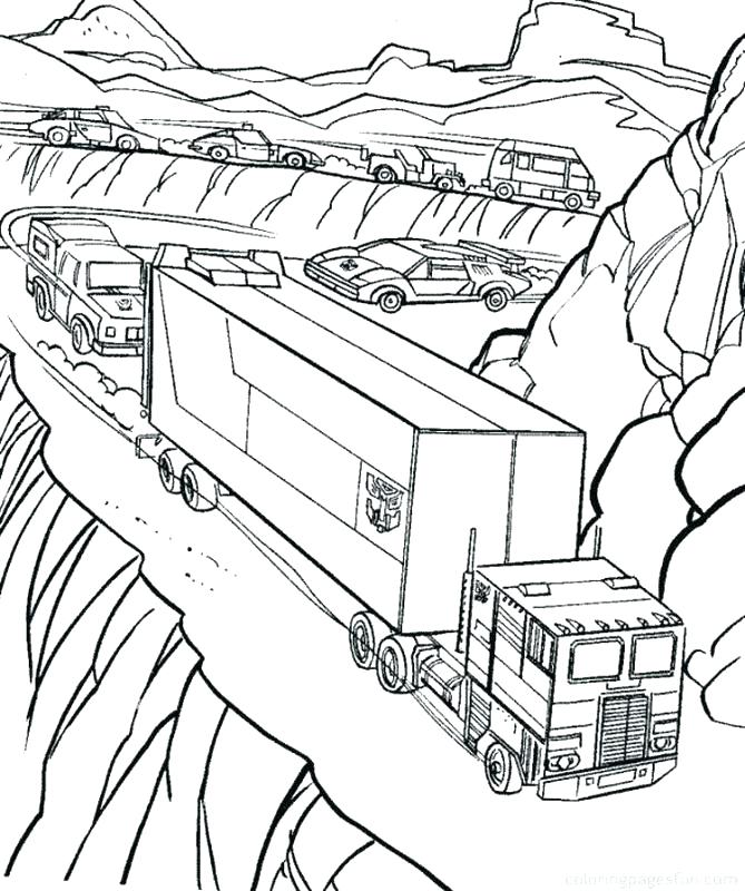 669x800 Semi Coloring Pages Elegant Coloring Pages Of Semi Trucks Crayola