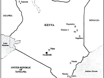 440x330 Kenya Map Coloring Page