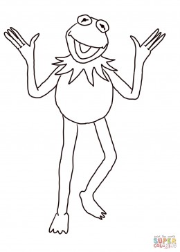 260x364 Kermit The Frog Coloring Page The Muppet Show
