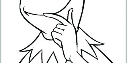 443x220 Kermit The Frog Coloring Pages For Kids Design And Ideas Page