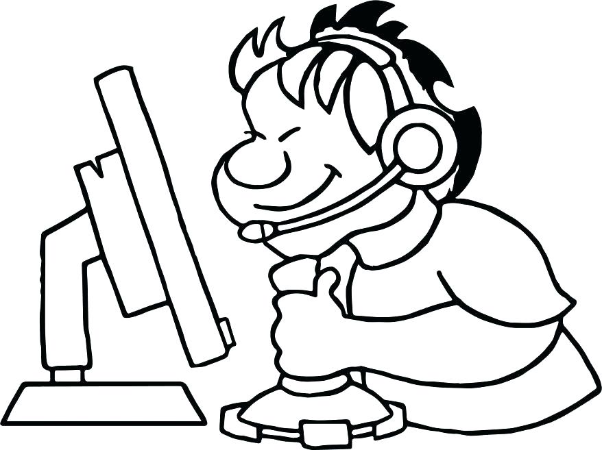 878x657 Free Printable Computer Coloring Pages Kids Coloring Computer