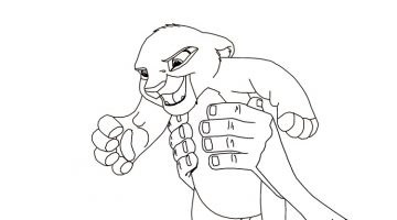 360x200 Lion King Kiara Coloring Pages