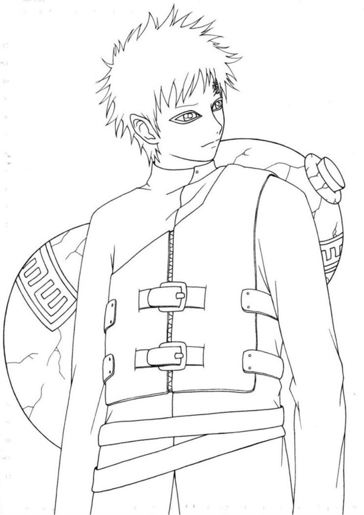 736x1041 Best Naruto Coloring Pages Images On White People