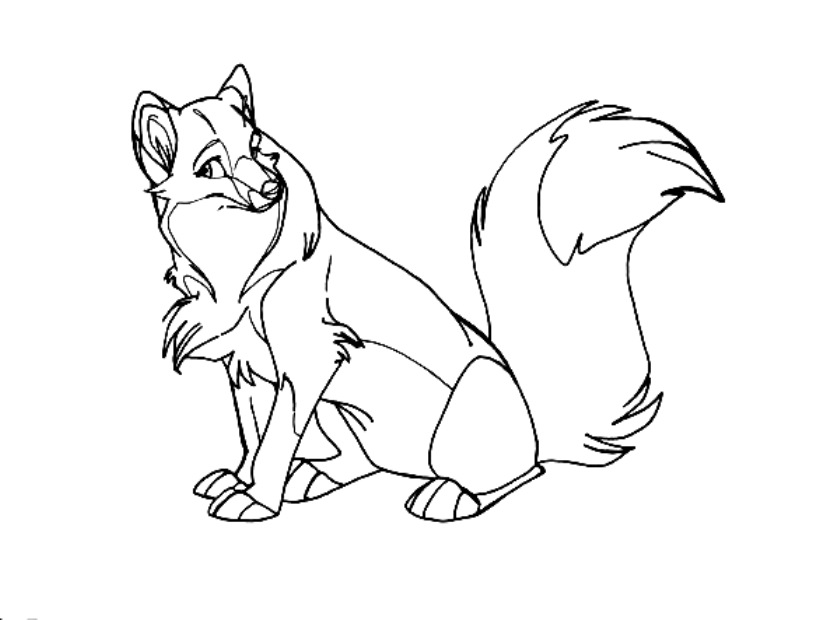 840x620 Cartoon Wolf Coloring Pages