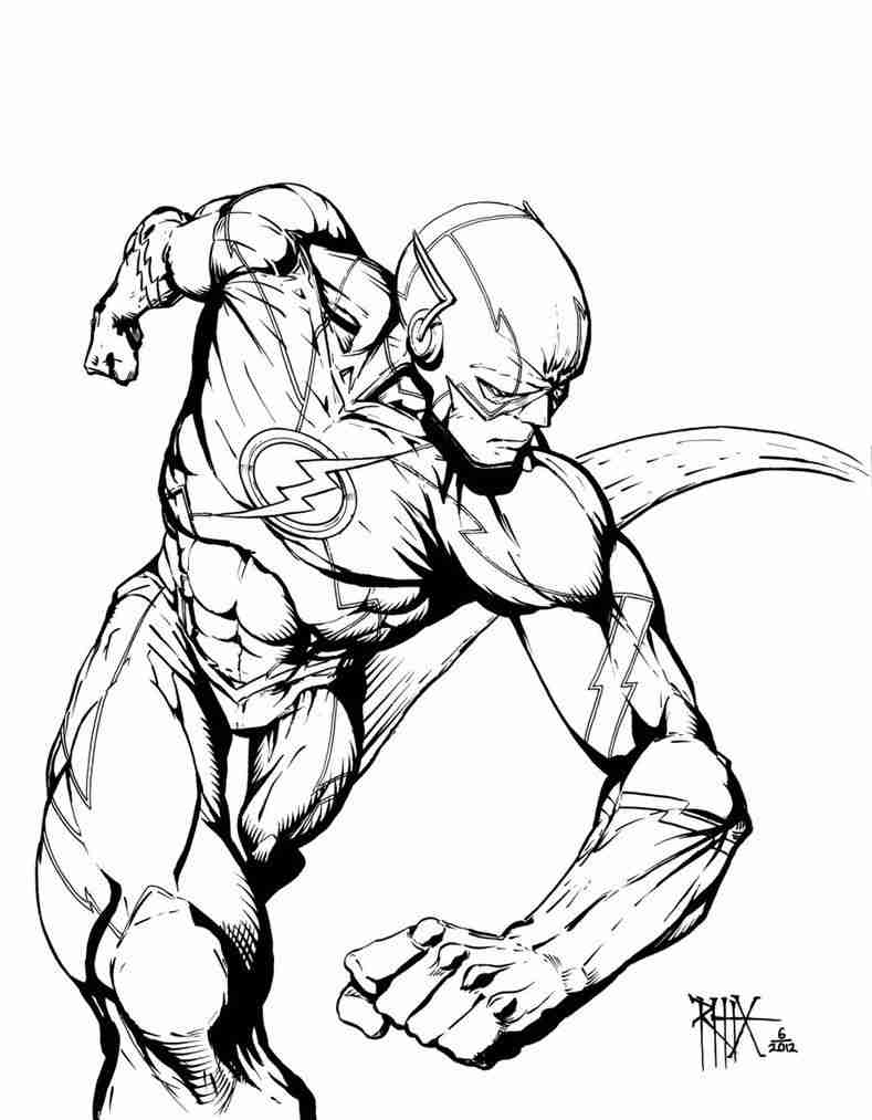 789x1013 Kid Flash Coloring Pages Exceptional Olegratiy