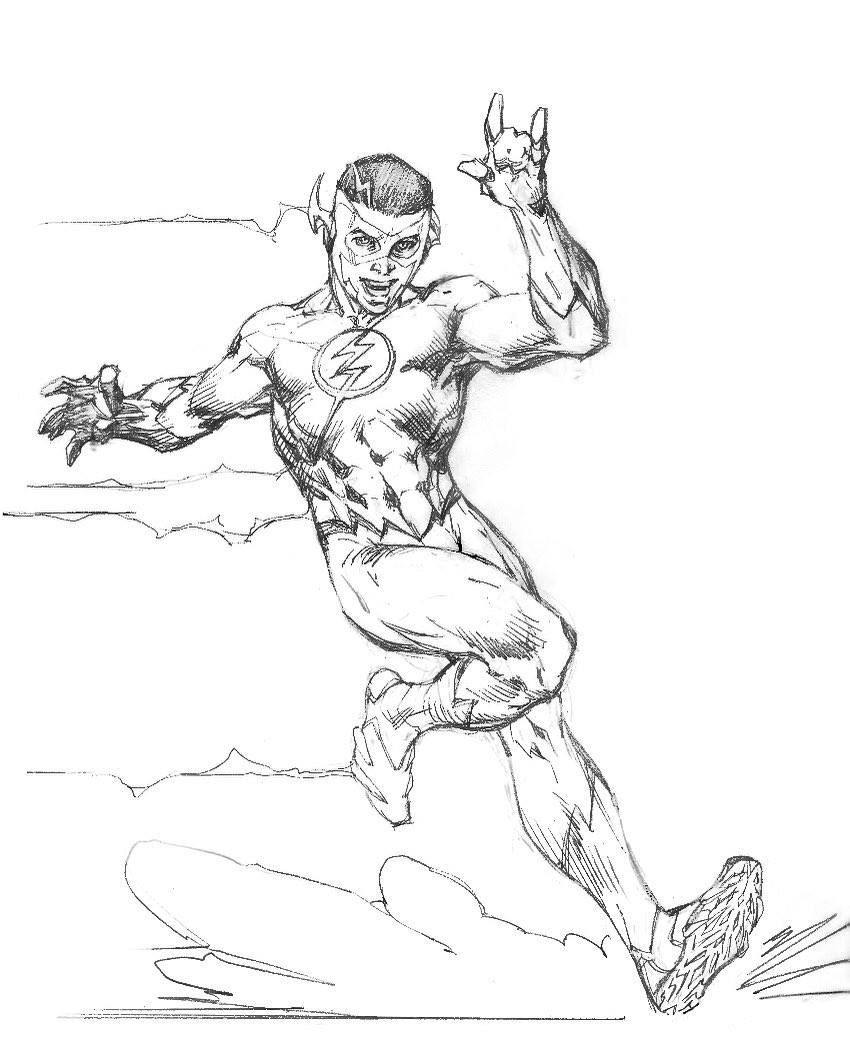 850x1062 Kid Flash Pencils