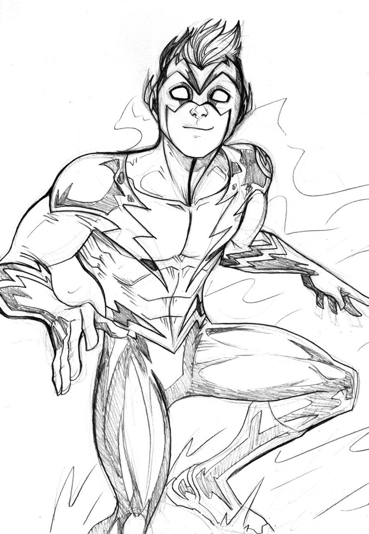 743x1076 The Flash Coloring Pages
