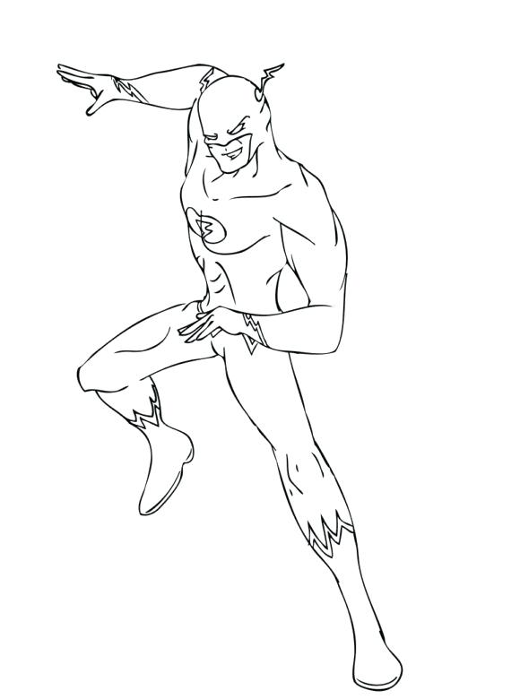 580x780 Flash Printable Coloring Pages Flash Coloring Pages Kid Flash
