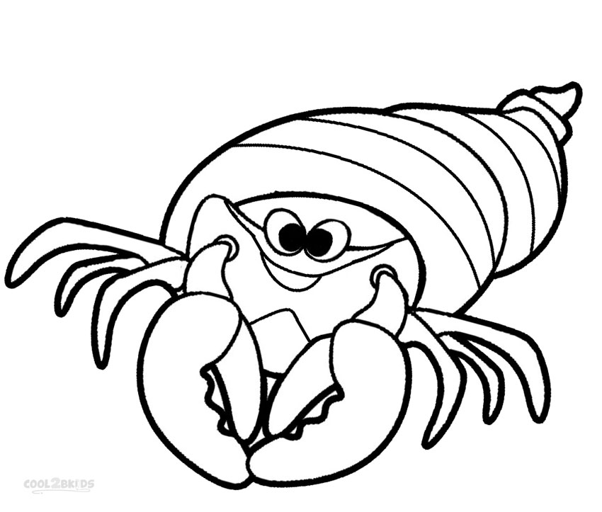 850x723 Printable Hermit Crab Coloring Pages For Kids