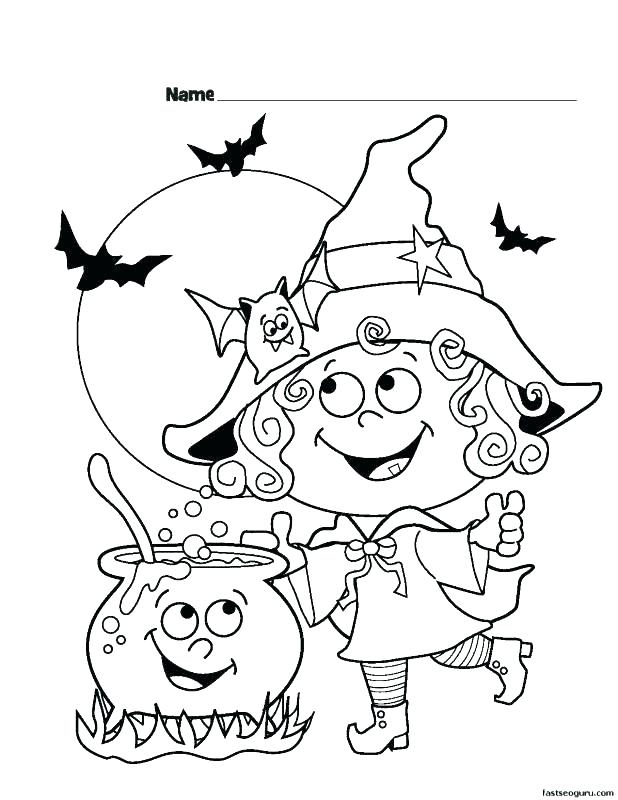 618x800 Childrens Halloween Coloring Pages Cute Happy Coloring Pages Kid