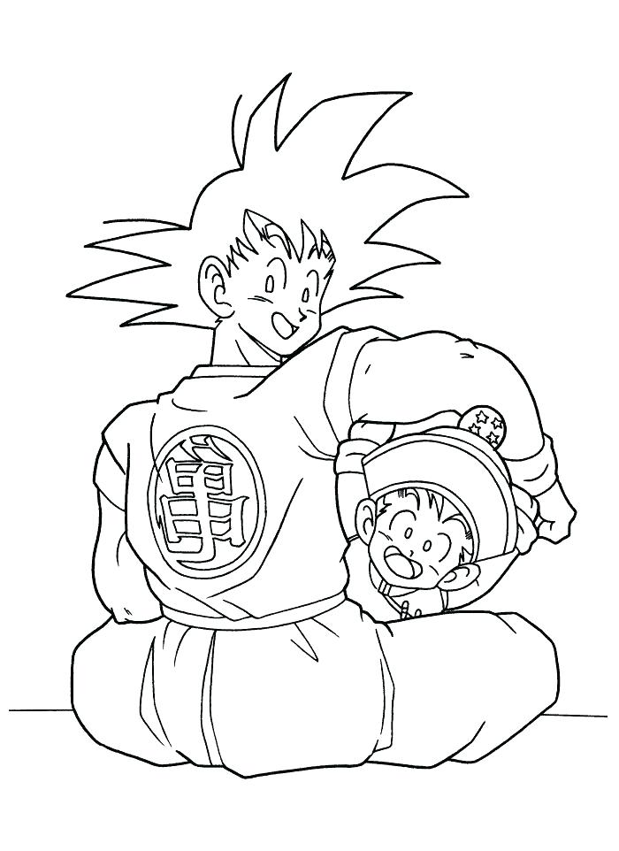 700x962 Goku Coloring Page Kid Coloring Pages Dragon Ball Little